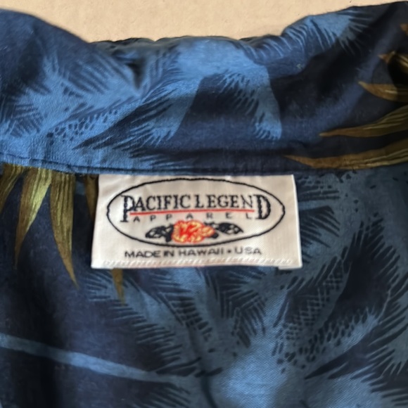 Pacific Legend Apparel floral short sleeve button down Hawaiian shirt mens 2XL - Picture 2 of 7